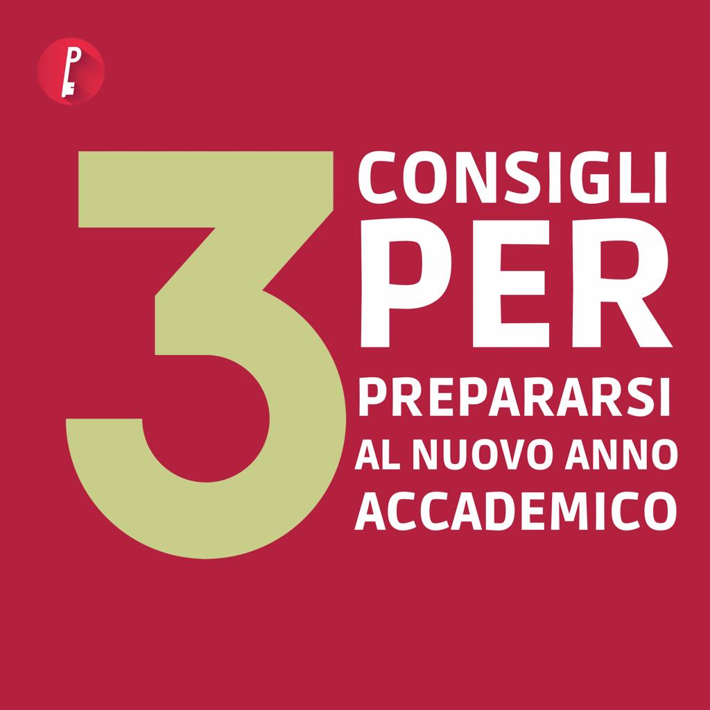 Tre consigli per prepararsi al nuovo anno accademico