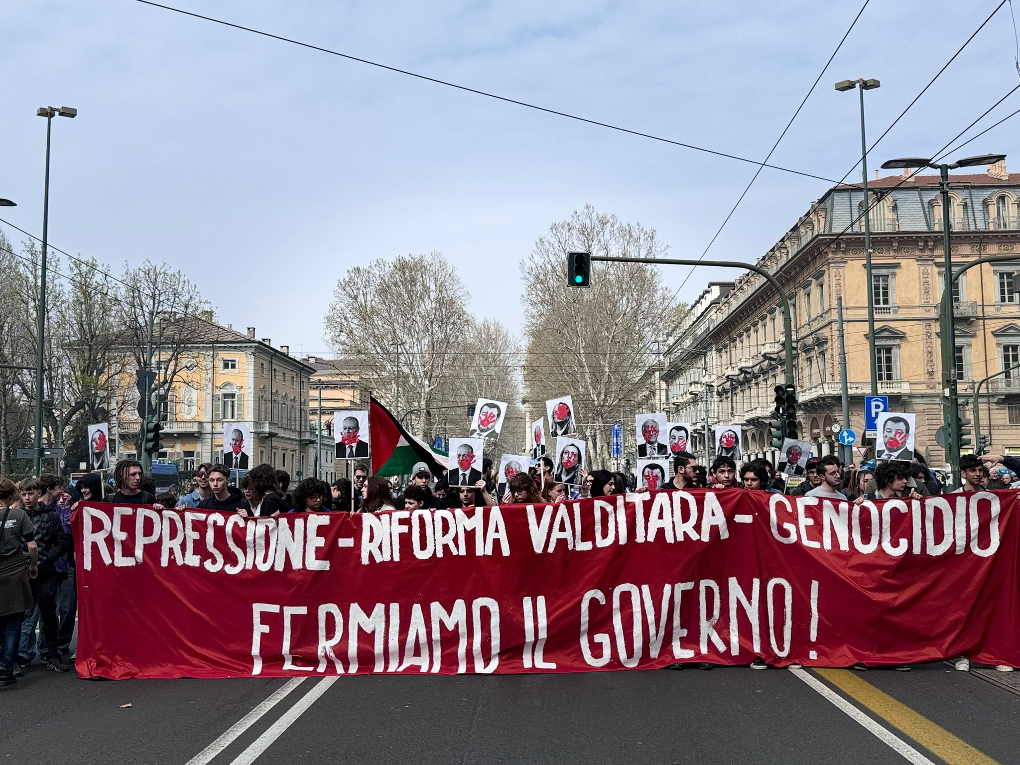 22 marzo: studenti in piazza contro riforma, repressione e genocidio